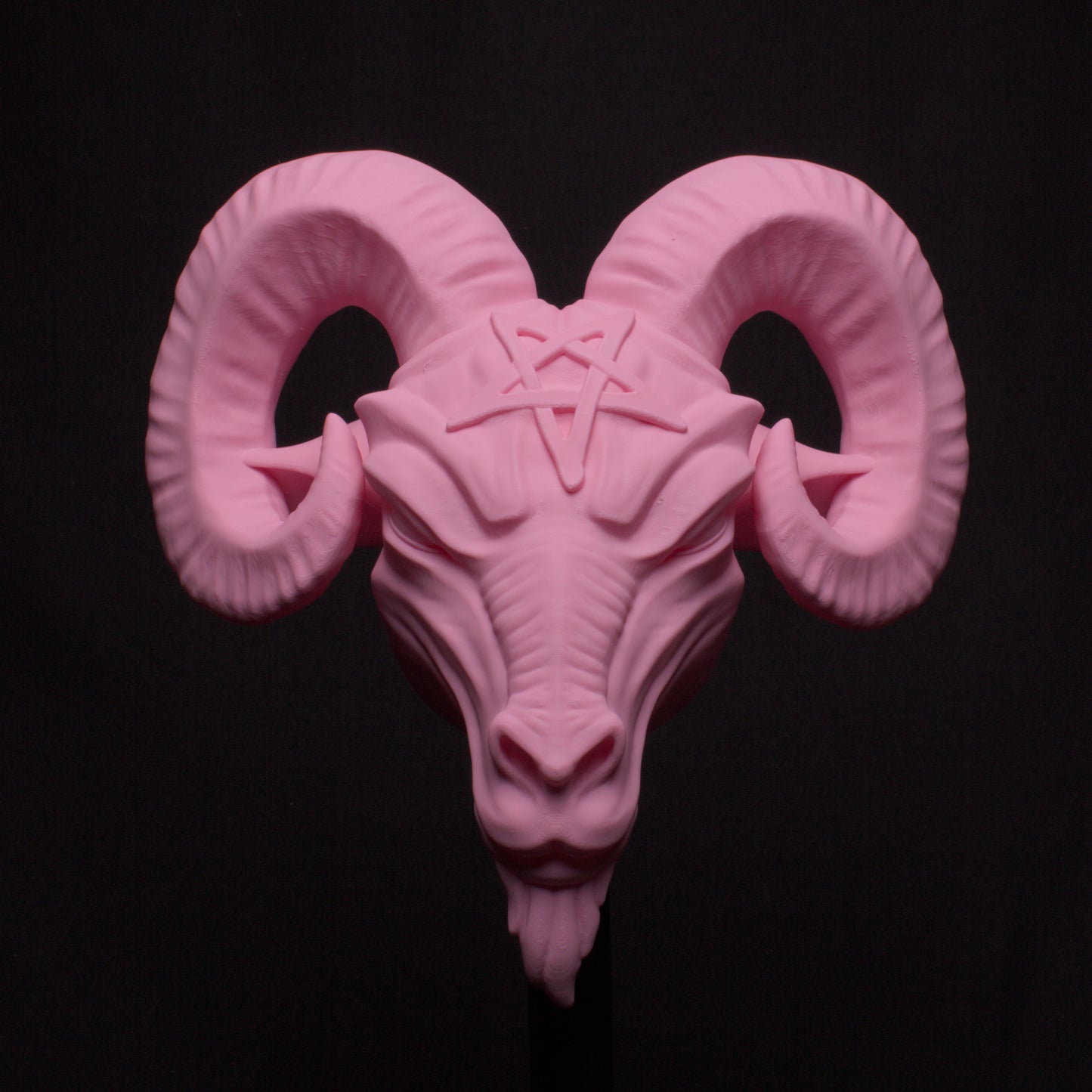 Wall-mounted Baphy head and hands