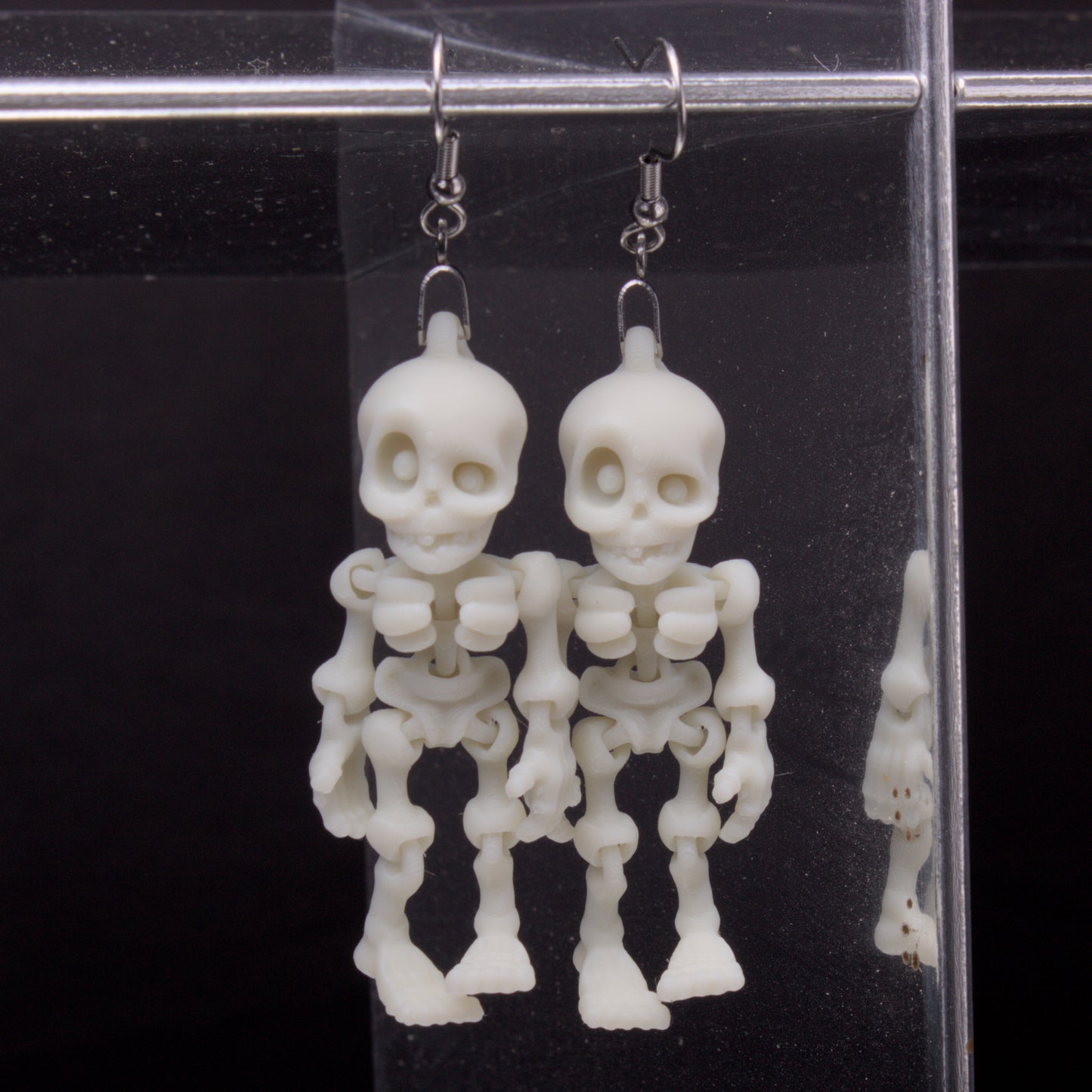 Skeledude Earrings - Hook and Clip-On