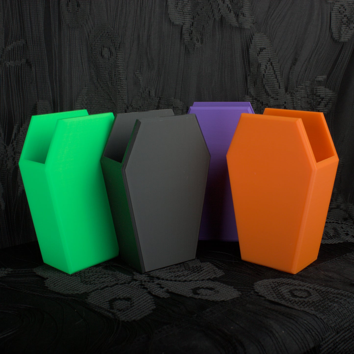 Coffin Caddies – Gothic Desk & Vanity Organizer