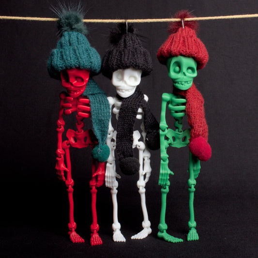 Skeledude Ornaments – Festive Skeletons to Haunt Your Holiday Tree!