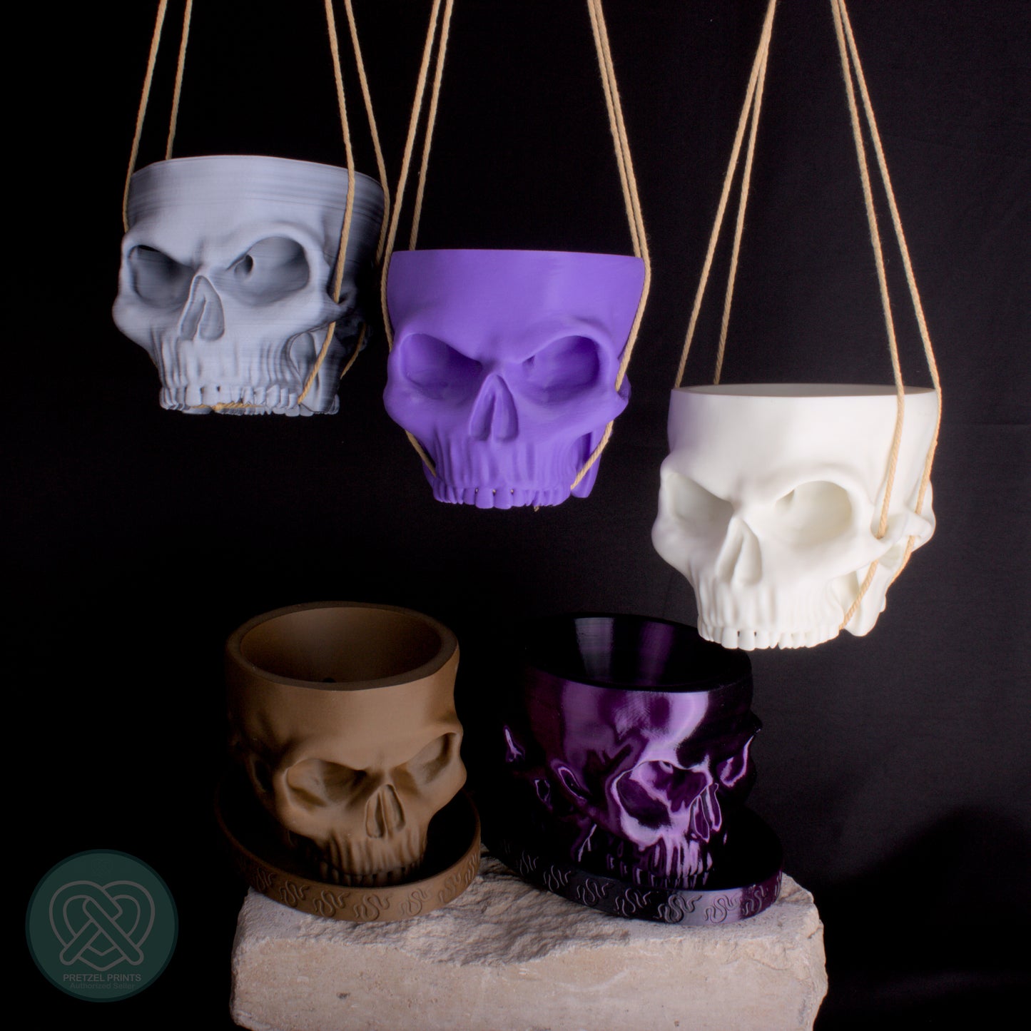Grim Weeper - Crying Skull Planter